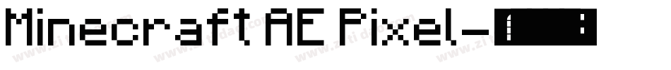 Minecraft AE Pixel字体转换